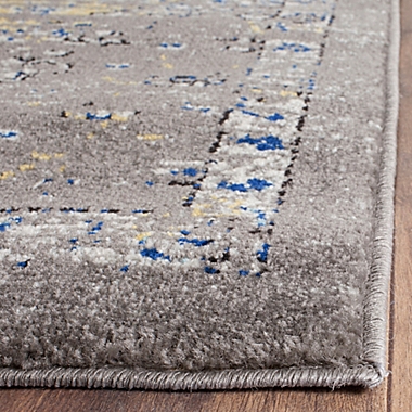 Safavieh Evoke Collection Diamonds 6-Foot 7-Inch x 9-Foot Area Rug in Dark Grey/Yellow. View a larger version of this product image.