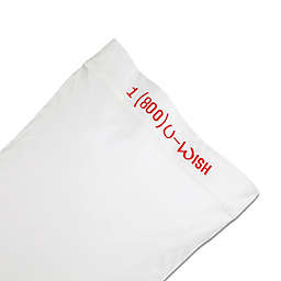 Chatter Box 1 (800) U-Wish Standard Pillowcase in White