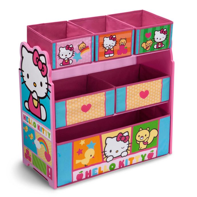 pink toy bins