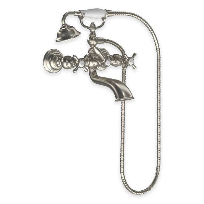 Moen Weymouth 2 Handle Tub Faucet With Handshower In Brushed