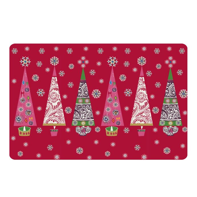 The Softer Side by Weather Guard™ Ornate Trees Kitchen Mat Bed Bath