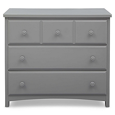 Delta Children 3-Drawer Dresser in Grey. View a larger version of this product image.