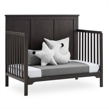 Delta Children Sweet Beginnings Sage Flat Top 6-in-1 Convertible Crib in Stone Grey. View a larger version of this product image.