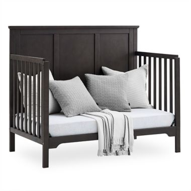 Delta Children Sweet Beginnings Sage Flat Top 6-in-1 Convertible Crib in Stone Grey. View a larger version of this product image.