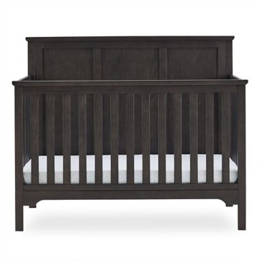 Delta Children Sweet Beginnings Sage Flat Top 6-in-1 Convertible Crib in Stone Grey. View a larger version of this product image.