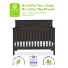 Alternate image 6 for Delta Children Sweet Beginnings Sage Flat Top 6-in-1 Convertible Crib in Stone Grey