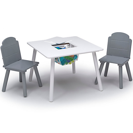 Alternate image 1 for Delta Children Finn 3-Piece Table and Chair Set with Storage