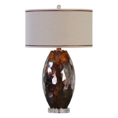 bronze glass table lamp