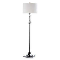 Safavieh Canterbury Floor Lamp in Chrome with Cotton Shade
