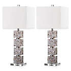 Alternate image 0 for Safavieh Rafferty Shell Mosaic Table Lamps with Square Shades (Set of 2)