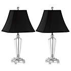 Alternate image 0 for Safavieh Lilly Crystal Table Lamps in Silver with Shades (Set of 2)