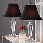 Alternate image 3 for Safavieh Lilly Crystal Table Lamps in Silver with Shades (Set of 2)