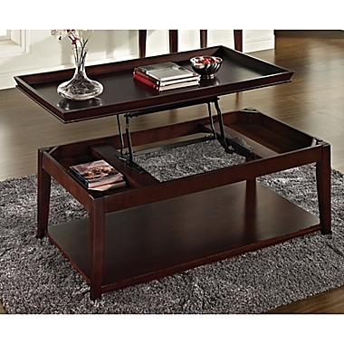 Steve Silver Co. Clemson Lift-Top Cocktail Table in Merlot Cherry. View a larger version of this product image.
