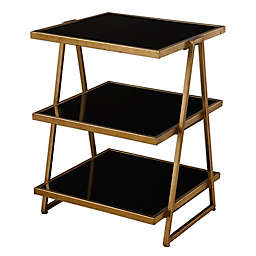 Uttermost Garrity Accent Table in Black Glass