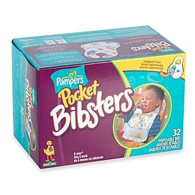 Pampers&reg; Extra-Large Pocket Bibsters (32-Count). View a larger version of this product image.