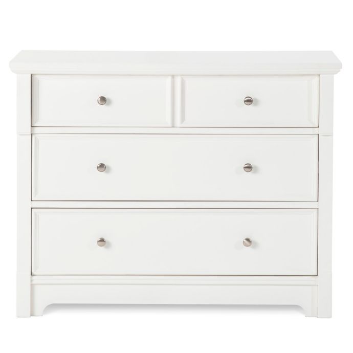 Child Craft Ellicott 3 Drawer Dresser In Matte White Bed Bath