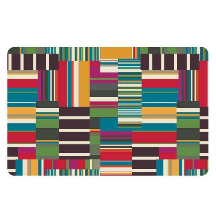The Softer Side by Weather Guard™ Patchwork Stripe Kitchen Mat Bed