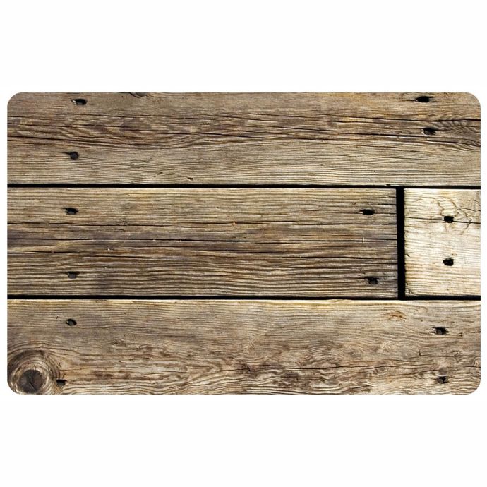 The Softer Side By Weather Guard Rustic Wood Kitchen Mat Bed