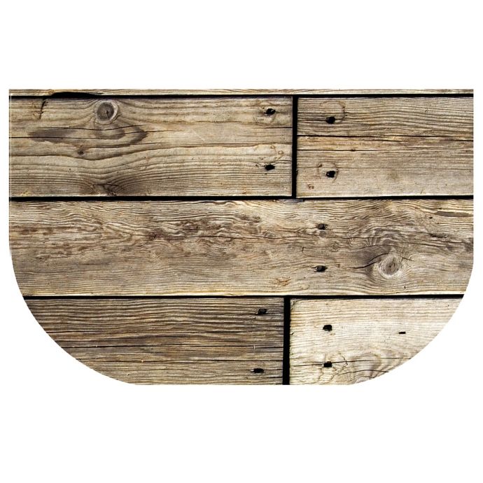 The Softer Side by Weather Guard™ Rustic Wood Kitchen Mat Bed Bath