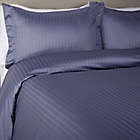 Alternate image 1 for Nestwell&trade; Pima Cotton Striped 3-Piece Full/Queen Comforter Set in Folkstone Grey