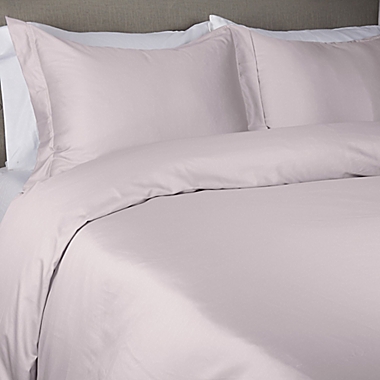 Nestwell&trade; Pima Cotton Solid 3-Piece Full/Queen Duvet Cover Set in Lilac Marble. View a larger version of this product image.