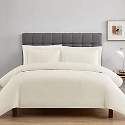 Nestwell™ Pima Cotton Solid 3-Piece Full/Queen Comforter Set in Egret