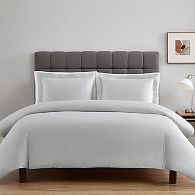 Nestwell&trade; Pima Cotton Solid 3-Piece Full/Queen Comforter Set in Oyster Mushroom. View a larger version of this product image.