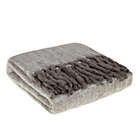 Alternate image 0 for Wamsutta&reg; Collection Faux Mohair Fringe Throw Blanket in Grey
