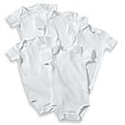 Alternate image 0 for carter&#39;s&reg; Newborn 5-Pack Cotton Short Sleeve Bodysuits in White