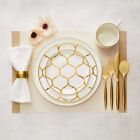 Alternate image 1 for Nevaeh White&reg; by Fitz and Floyd&reg; Gold Entertainment Dinnerware Collection