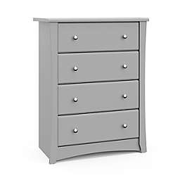 Storkcraft Crescent 4-Drawer Chest in Pebble Grey