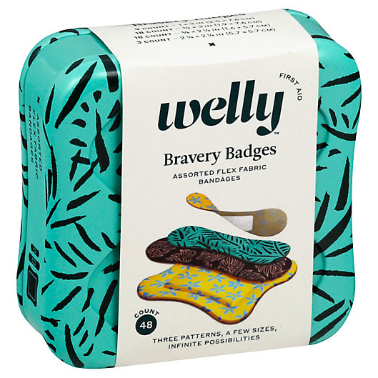 Alternate image 1 for Welly™ Bravery Badges 48-Count Standard Flex Fabric Assorted Floral Bandages