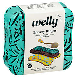Welly™ Bravery Badges 48-Count Standard Flex Fabric Assorted Floral Bandages
