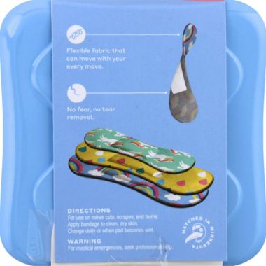 Welly&trade; Bravery Badges 48-Count Standard Flex Fabric Rainbow Bandages. View a larger version of this product image.