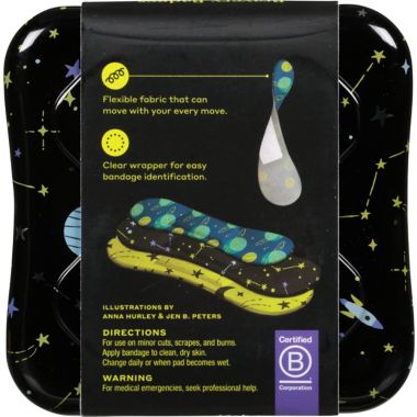 Welly&trade; Bravery Badges 48-Count Standard Flex Fabric Assorted Space Bandages. View a larger version of this product image.