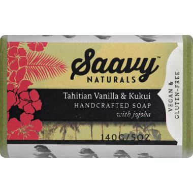 Saavy&trade; Naturals 5 oz. Tahitian Vanilla and Kukui Handcrafted Soap. View a larger version of this product image.