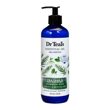 Dr. Teal's&reg; 16 oz. Tea Tree Oil and Peppermint Essential Oil Shampoo. View a larger version of this product image.