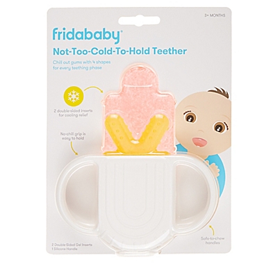 Fridababy&reg; Not-Too-Cold-To-Hold Teether in Yellow. View a larger version of this product image.