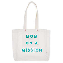 FEED "Mom on a Mission" Organic Cotton Tote in Teal