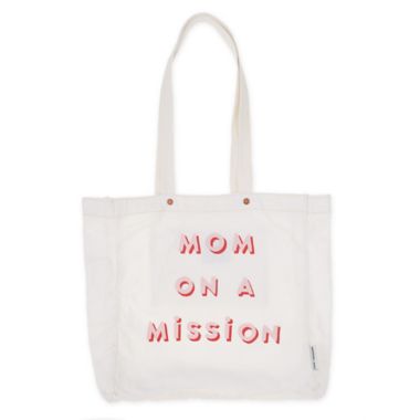 FEED "Mom on a Mission" Organic Cotton Tote in Pink. View a larger version of this product image.