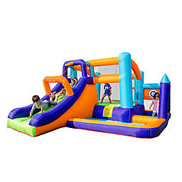 CocoNut Outdoor Mega Deluxe Bouncy Castle with Slide and Sports Field