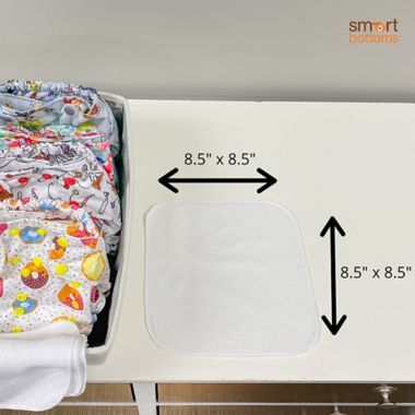 smart bottoms&reg; 10-Pack Quilted Reusable Wipes. View a larger version of this product image.
