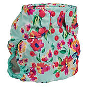 smart bottoms&reg; Too Smart Floral Diaper Cover in Blue