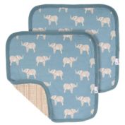 Copper Pearl&reg; Peanut 2-Pack 3-Layer Security Blankets in Blue