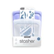 Stasher 2-Piece Sandwich Bag and Half-Gallon Bag Set in Clear/Lavender
