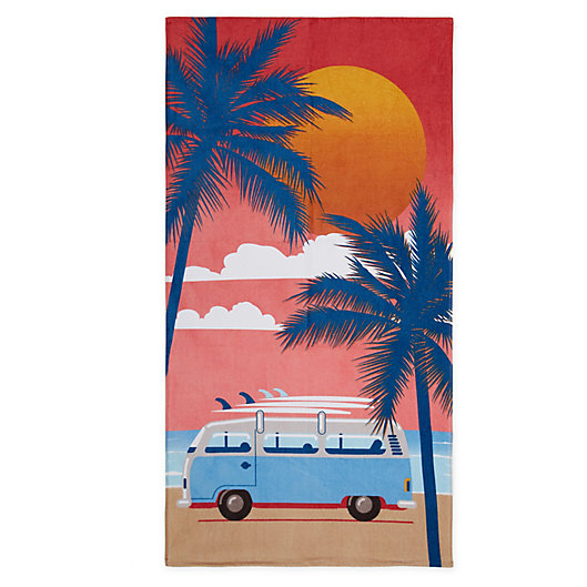 Alternate image 1 for Destination Summer Sunset Surf Beach Towel