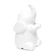 Porcelain Elephant Table Lamp in White