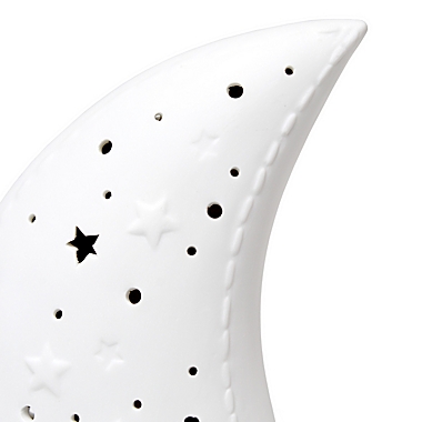 Porcelain Moon Table Lamp in White. View a larger version of this product image.