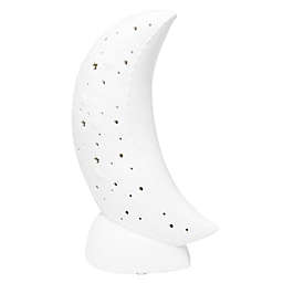 Porcelain Moon Table Lamp in White
