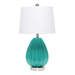 Teal Lamp Bed Bath Beyond, Teal Bedside Table Lamps